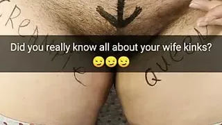 Did you know that your beloved wife is a kinky slut who loves unprotected sex? - Bodywriting - Snapchat -Milky Mari