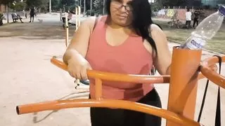Mommy Exercising In Public – Big Ass