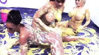 Valery Summer and Kerry Louise fuck with only Kate's cock