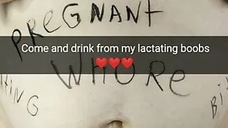 What? Do You Really Want To Come Over And Suck On Your Dirty Cheating Wife's Lactating Milk Tits? - Cuckold Captions
