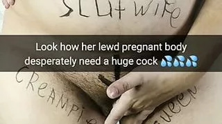 My pregnant cunt really needs your cock without a condom! Fuck my pregnant body! - Milky Mari - Cuckold Captions