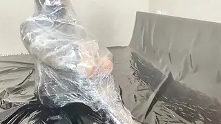 Fejira Com – Plastic Cling Film Wrap Bondage Sweating Orgasm
