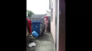 Slut Tina Shows Off Oink Underwear