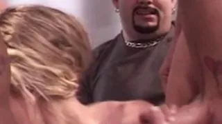 Double Penetration Interracial 3some For Horny Blond Wife