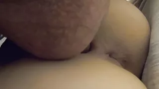 Amateur couple fucking. Balls bang and big cock cums