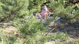 Passionate sex in the forest dogging sandra sweet