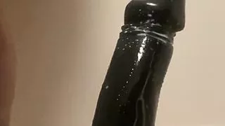 BBW Squirts On Big Dildo