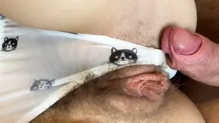 Fucked My Stepsister And Came On Her Hairy Pussy And Her Favorite Panties