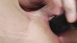 First Time Fucking Myself with a Fantasy Dildo, A Monster Cock Dildo Poudning My Asshole