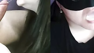 Learns suck deep and choke. Swallows all cum