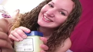 brunette babe handjob