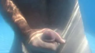 cum in the pool