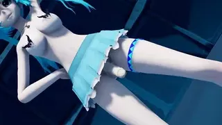 Futanari. Girl with cock, big boobs,. naked, dance, sexy girl with a boat, transvestite