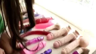 Alexis Love - US SOLO Masturbation, Petite ebony babe with small tits, tight pussy, costumed, huge dildo,Teaser#2