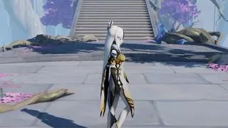 Genshin. Ningguang. Huge tits, big breasts, bikini, erotic dance, big nipples, big ass, sexy beauty