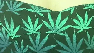 Canna Titties Smoke break and Cloths pin training my tits