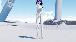 Genshin. Raiden Shogun. Nude Genshin. Nude Sexy Hot Naked Big Boobs, Tight Ass, Sexy Babe