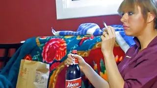 She's a lazy slut around the house, but she can fuck like no other