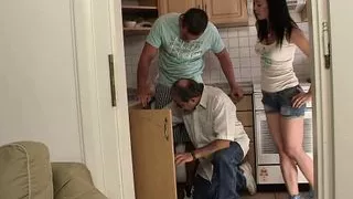 His Cheating Gf Riding Old Father In Law’s Cock