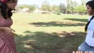 Lesbians with small tits enjoying steamy hard sex