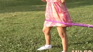 Cum in mouth for a pigtail brunette with a tight pussy