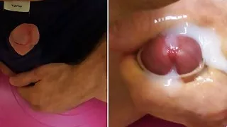 Secret passionate masturbation of a Russian guy with a big dick! Lots of cum!!!