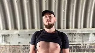 Bearded Guy exposed at the Underpass. Pt 2