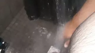Washing my cock in hard water