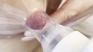 Hot young girl inducing lactation