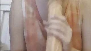 Blowing Some Extremely Huge Cock That Dosen’t Fit In My Mouth