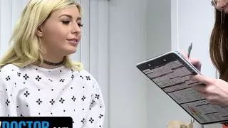 Perv Doctor - Young Blonde Babe With Excessive Masturbation Sickness Gets A Full Vaginal Check-Up