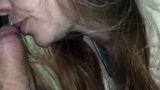 Friend's Girlfriend Sucked My Cock Greedily in the Park Swallowing Sperm.