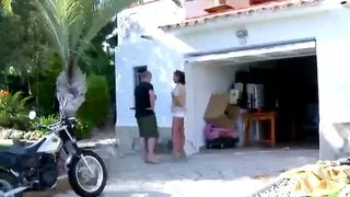 Cristal Cherry gives a blowjob and fucks with Terry Reid