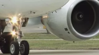 Big tits milf lesbian flight attendants playing with their sex toys after work