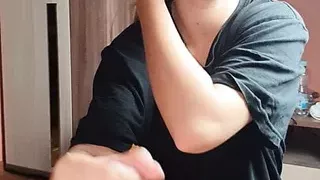 Quick Pov Blowjob From My Blond Teen