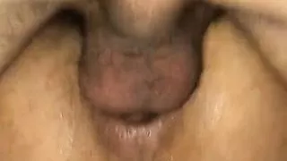 I ask him if I take his cock out and he tells me no to give it harder