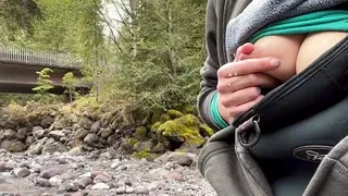 Releasing milk while hiking in the PNW