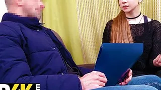 DEBT4k. Lovely debtor pays her debt using tight pussy and sweet mouth