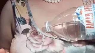 Lotion Play With Boobs And Both Holes Fucked