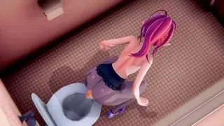 The ghost broke into the toilet to FUCK the ass of the Thicc Elf-Trap