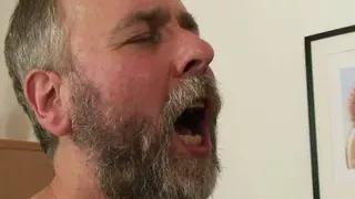 Hairy granny riding cock after toying