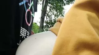 We Fucked On The Road But They Almost See Us