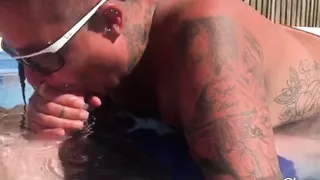 Paddling Pool Suck and Fuck with Filthy British Milf