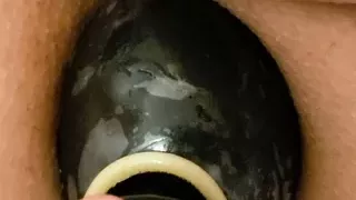 Juicy Ass Enjoys A Huge Toy To Dilate Her Huge And Hungry Ass