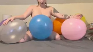 Emily Farting And Popping Balloons!