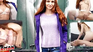 German Scout - Skinny Ukrainian Ginger Teen Lina Joy Picked Up And Fucked