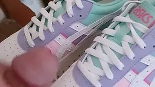 Cumming on her new asics platforms