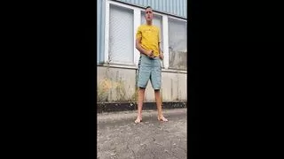 German twink jerks off naked outdoors Twinkboy82