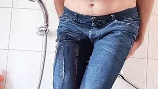 Peeing my pants and stroking