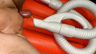 Small Cock Cumming And Pissing - Bukkake - On Vacuum Cleaner Hose